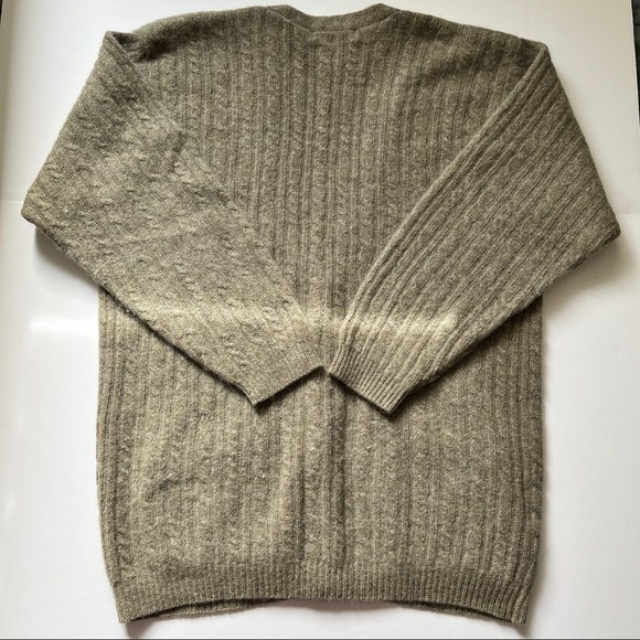 Liz Clairborne Soft Angora Wool Cardigan Cable Knit Button Long Sleeve Petite Sm - Picture 12 of 12